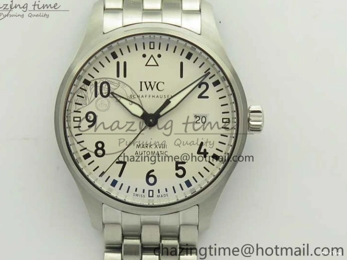 MIROTIME 0210 ZeroBulk Mark XVIII IW327002 MKS 1:1 Best Edition White Dial On SS Bracelet MIYOTA 9015 V 7209